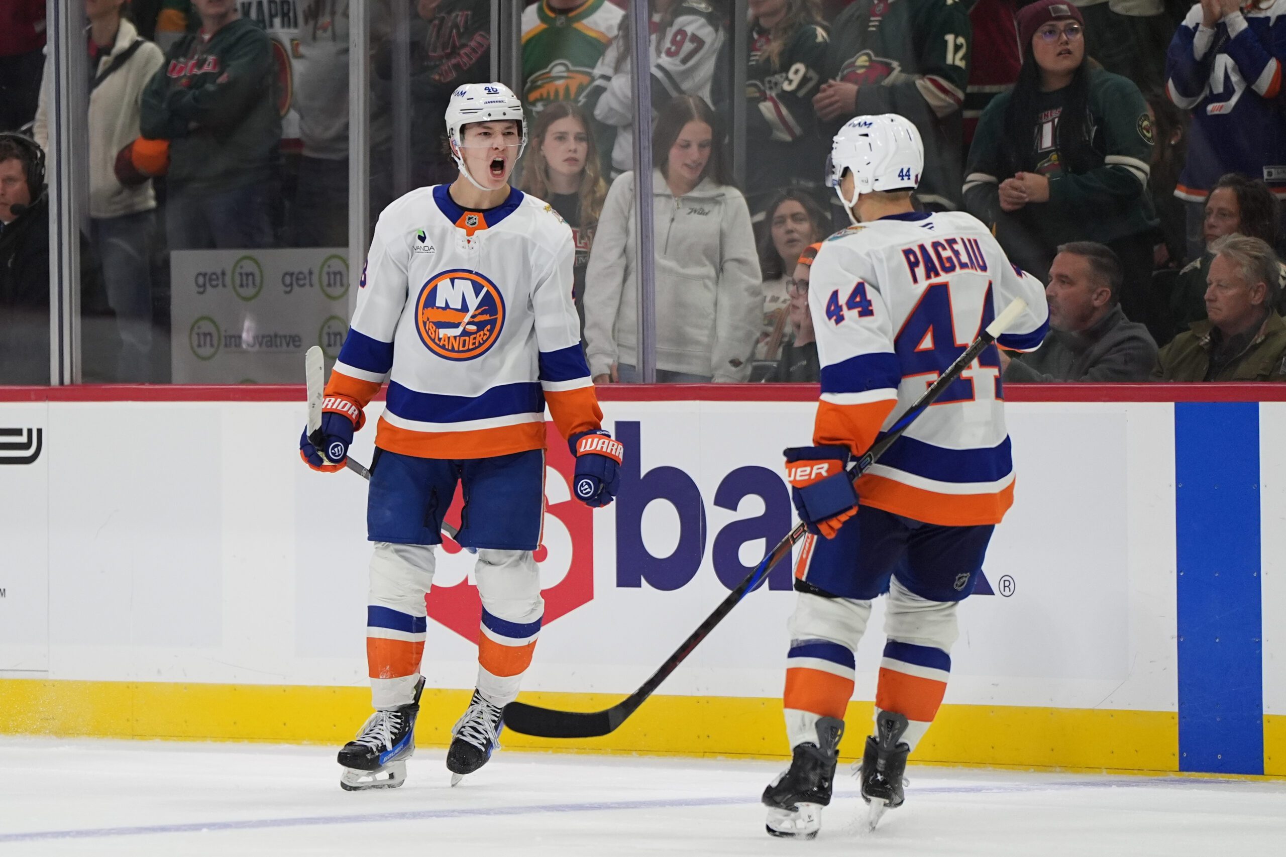 Schaefer scores his 2nd goal of the game in OT to lift Islanders past Wild, 4-3 — Maple Grove Sports news