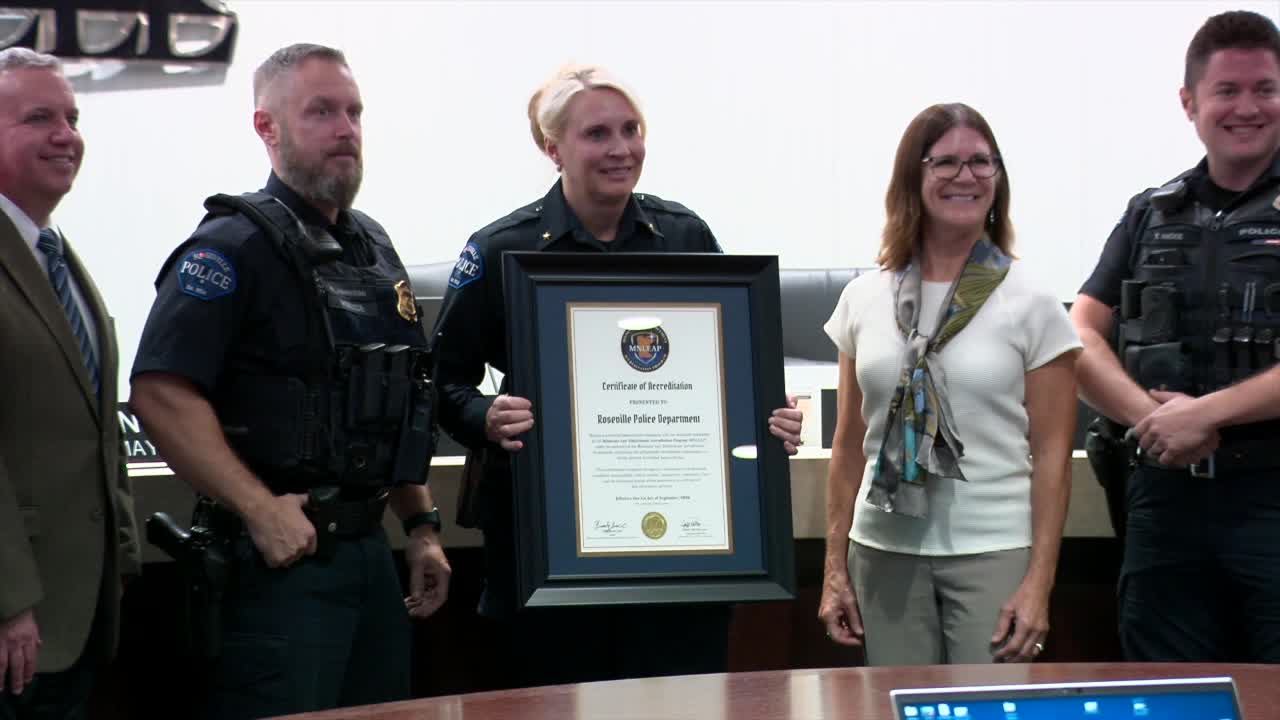 Roseville Police Department becomes first state-accredited agency, chief touts immediate impact — KSTP 5, Maple Grove Government news