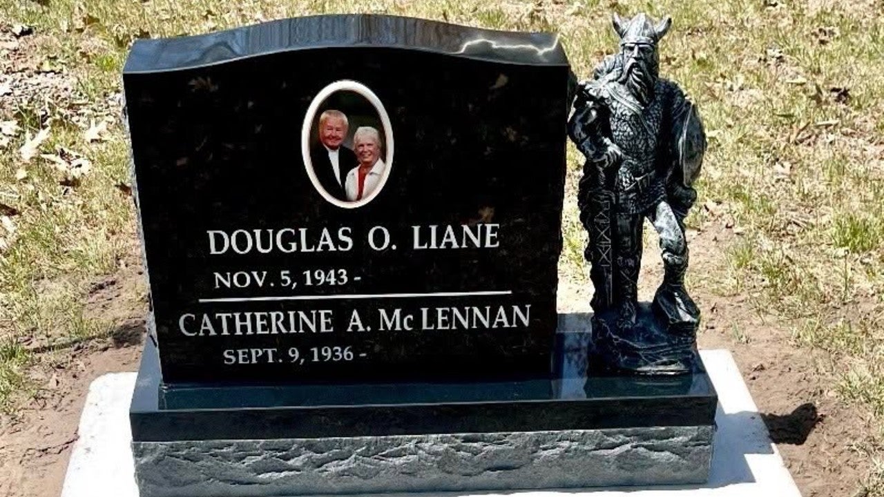 Minnesota couple seeking stolen Viking statue taken from Garrison Cemetery headstone — KSTP 5, Maple Grove Community news