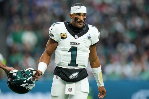 Eagles rule out quarterback Jalen Hurts for Sunday’s game against Carolina with a blood clot — KSTP 5