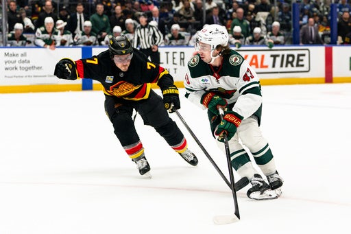 Quinn Hughes has a goal and an assist in his Vancouver return in Wild’s 4-2 victory — KSTP 5, Maple Grove Sports news