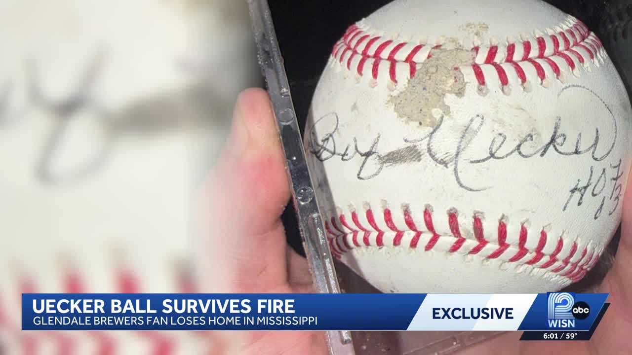Cherished baseball signed by Bob Uecker survives Mississippi fire — WISN 12 Milwaukee, Maple Grove Community news