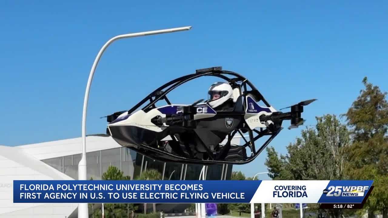 Florida Polytechnic University develops electric flying vehicle for police emergencies — WPBF West Palm Beach, Maple Grove Community news