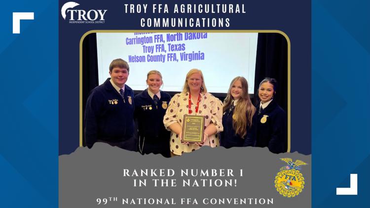 Troy FFA students place first in the nation in Agricultural Communications — KCEN (Central Texas), Maple Grove Schools news