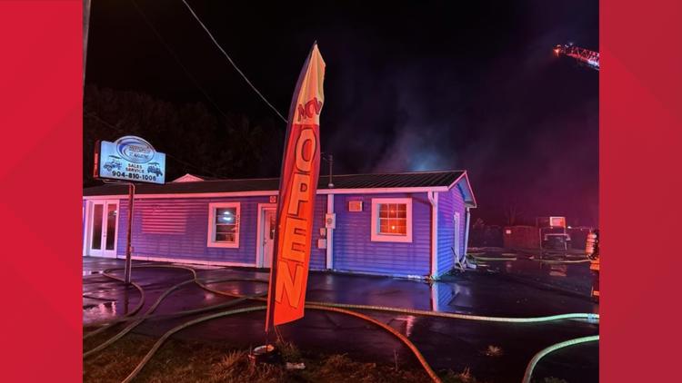 No injuries reported after large building fire at golf cart repair business off US-1 — First Coast News Local, Maple Grove Business news